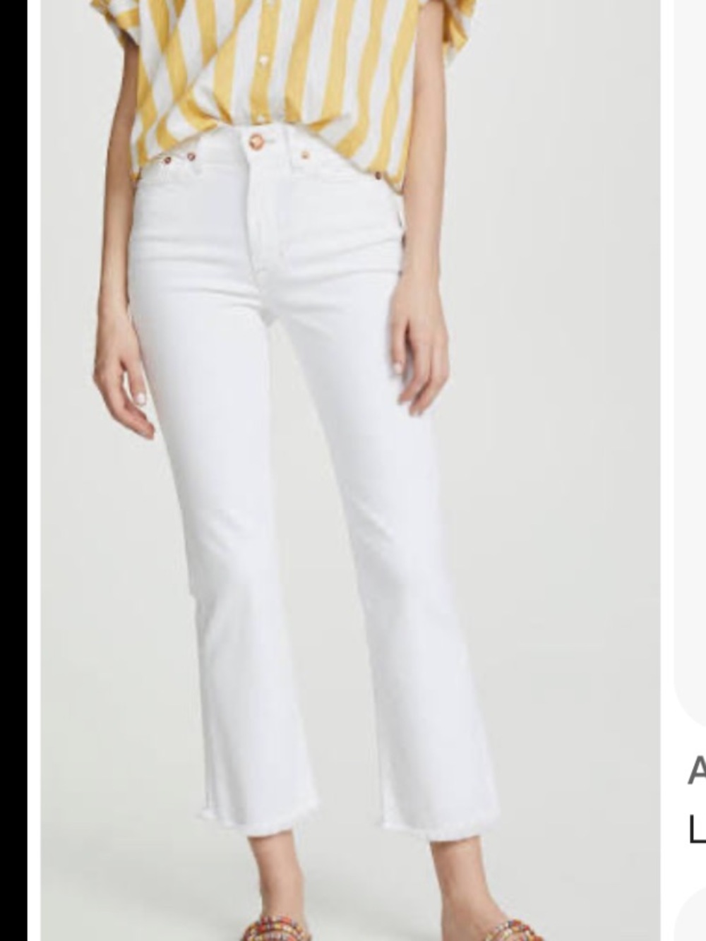 AYR The Bomb Pop White Denim Jeans Sz 29